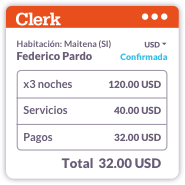 Clerk Software Hotelería