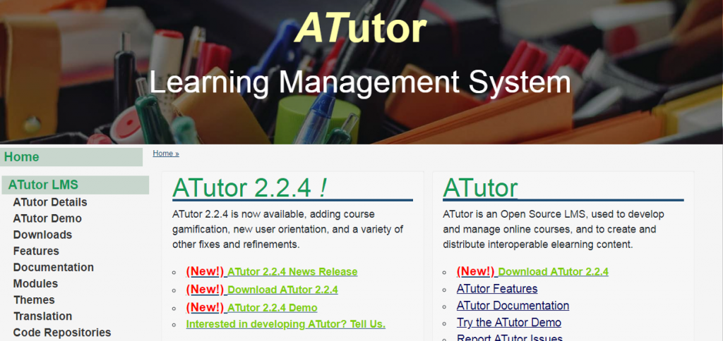 atutor spaces it courses